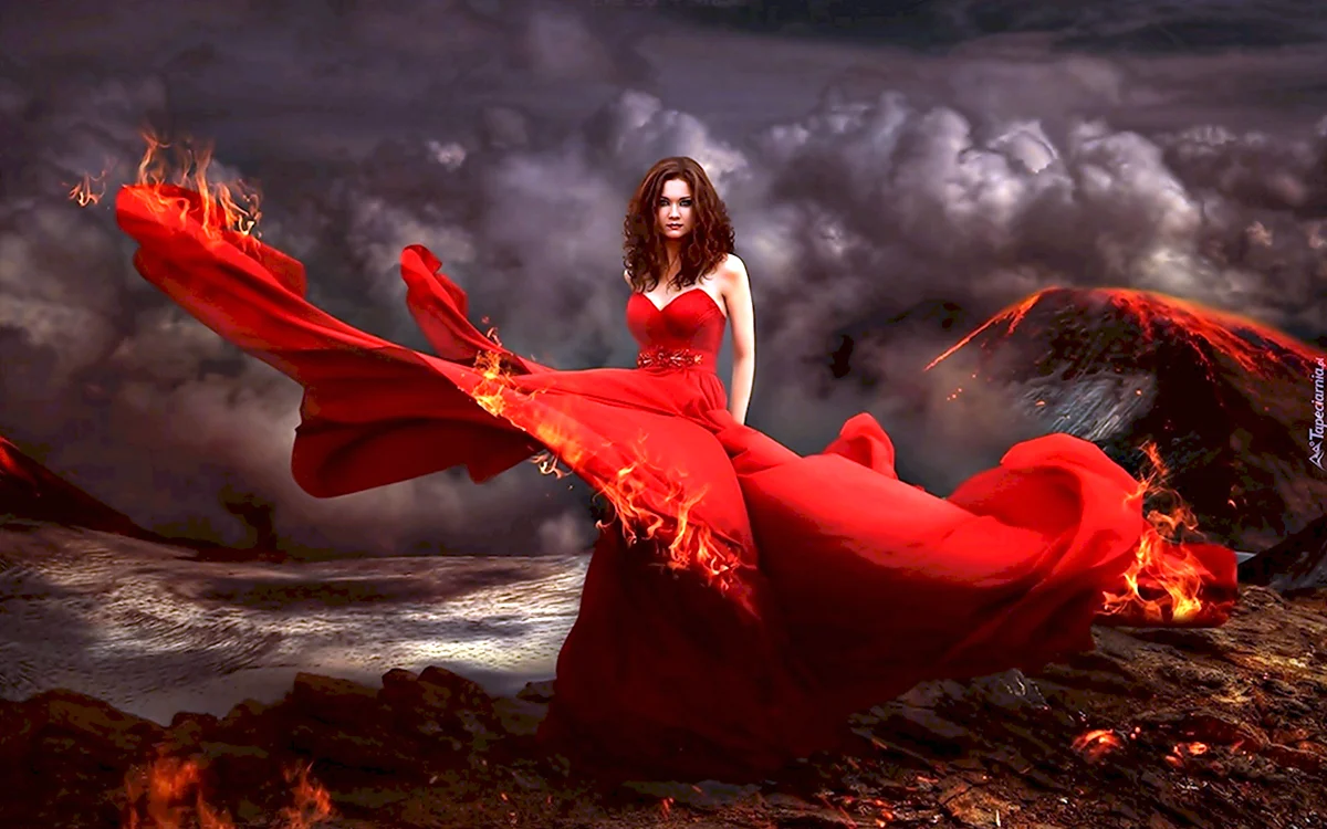 Девушка в Красном фэнтези