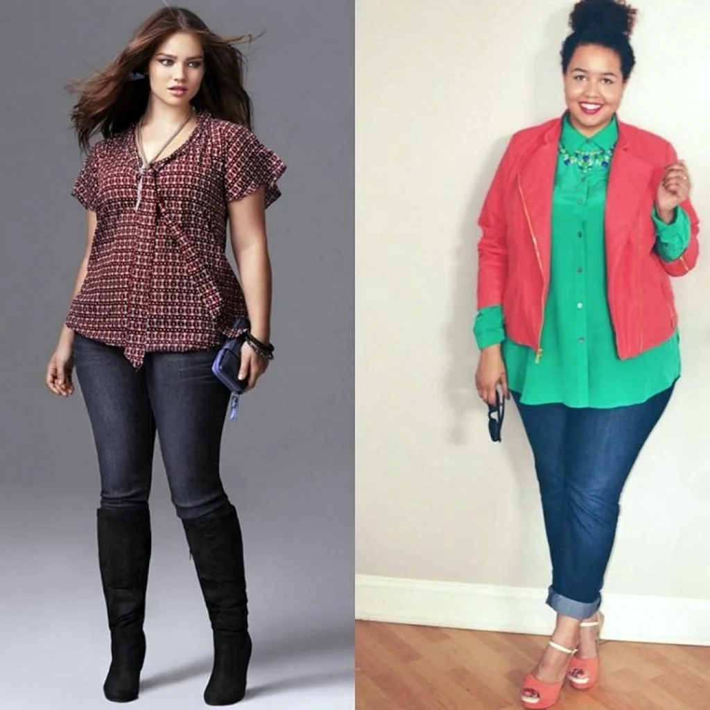 Молодежная мода для полных девушек
