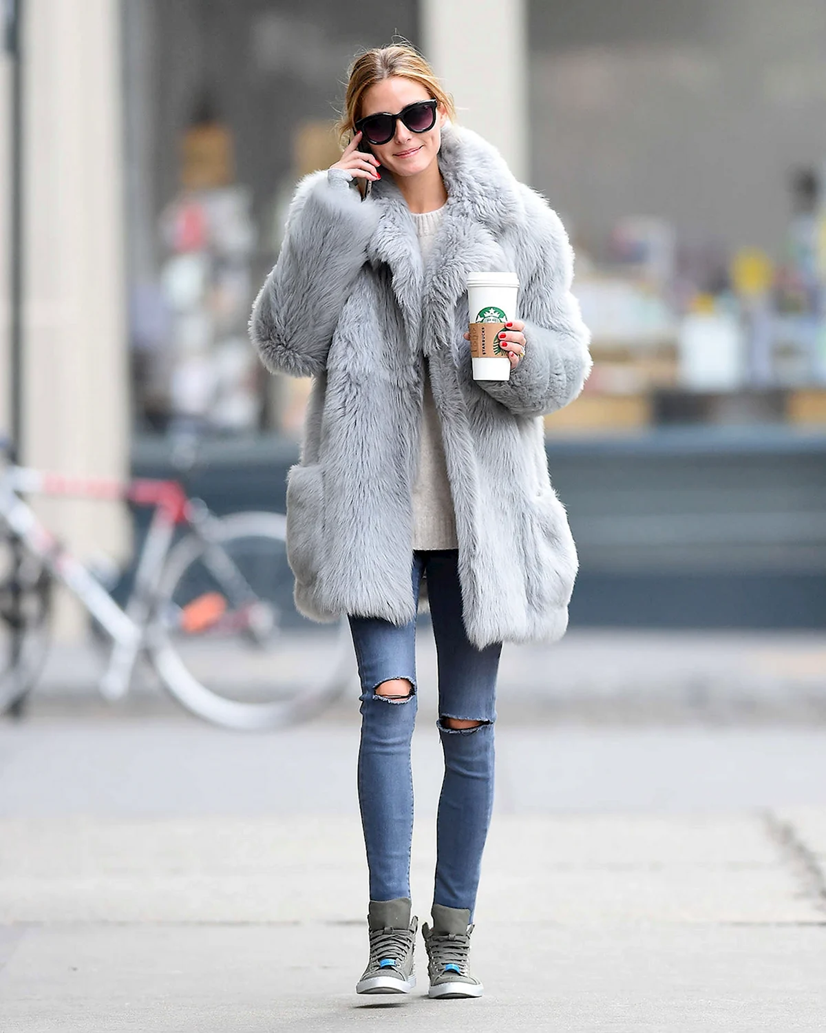 Уличный стиль Оливии Палермо зимой