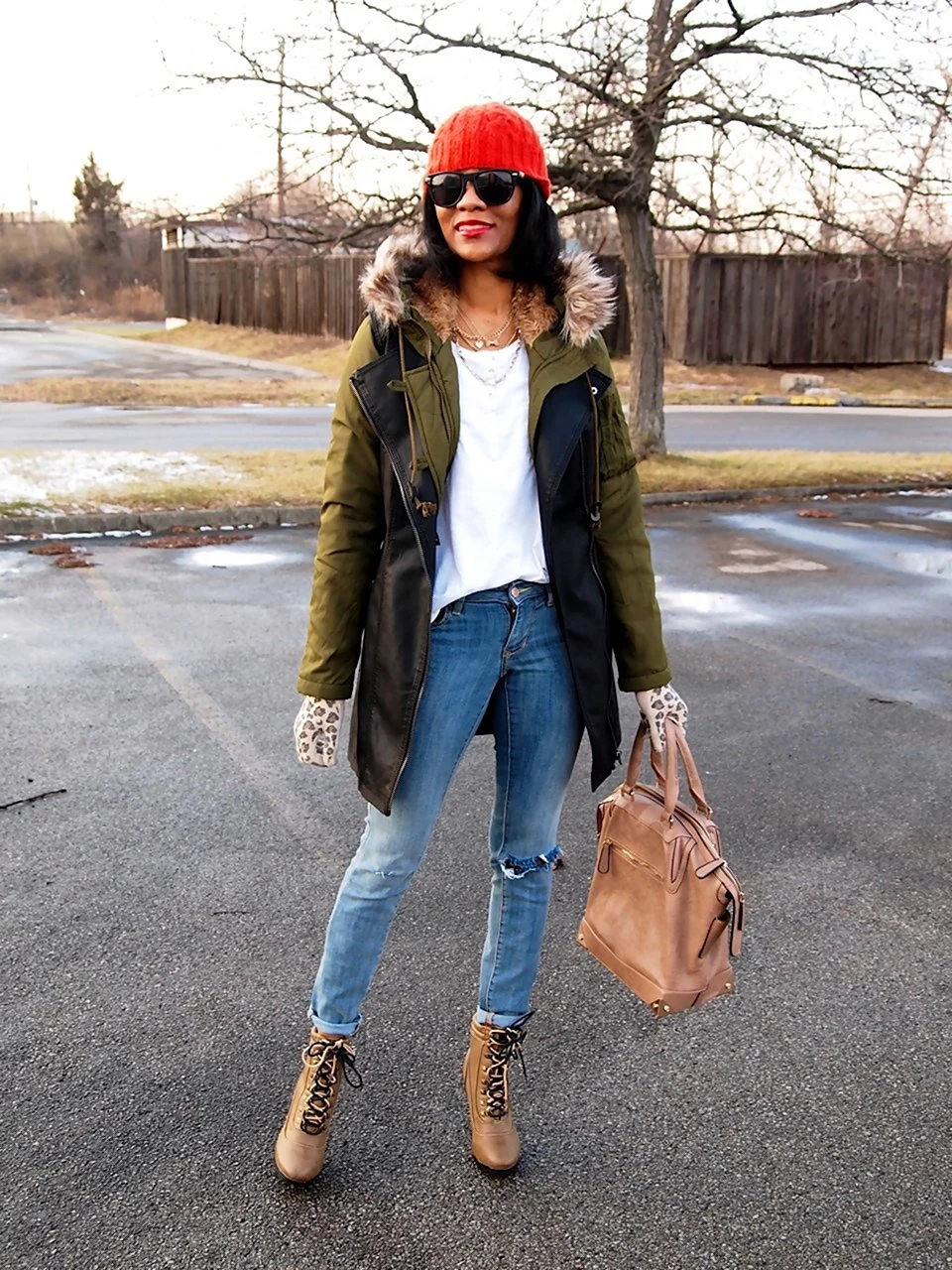 Шапка к парке