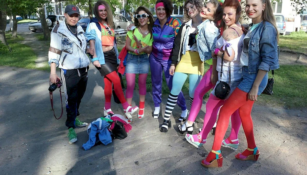 Мода 90-х лосины