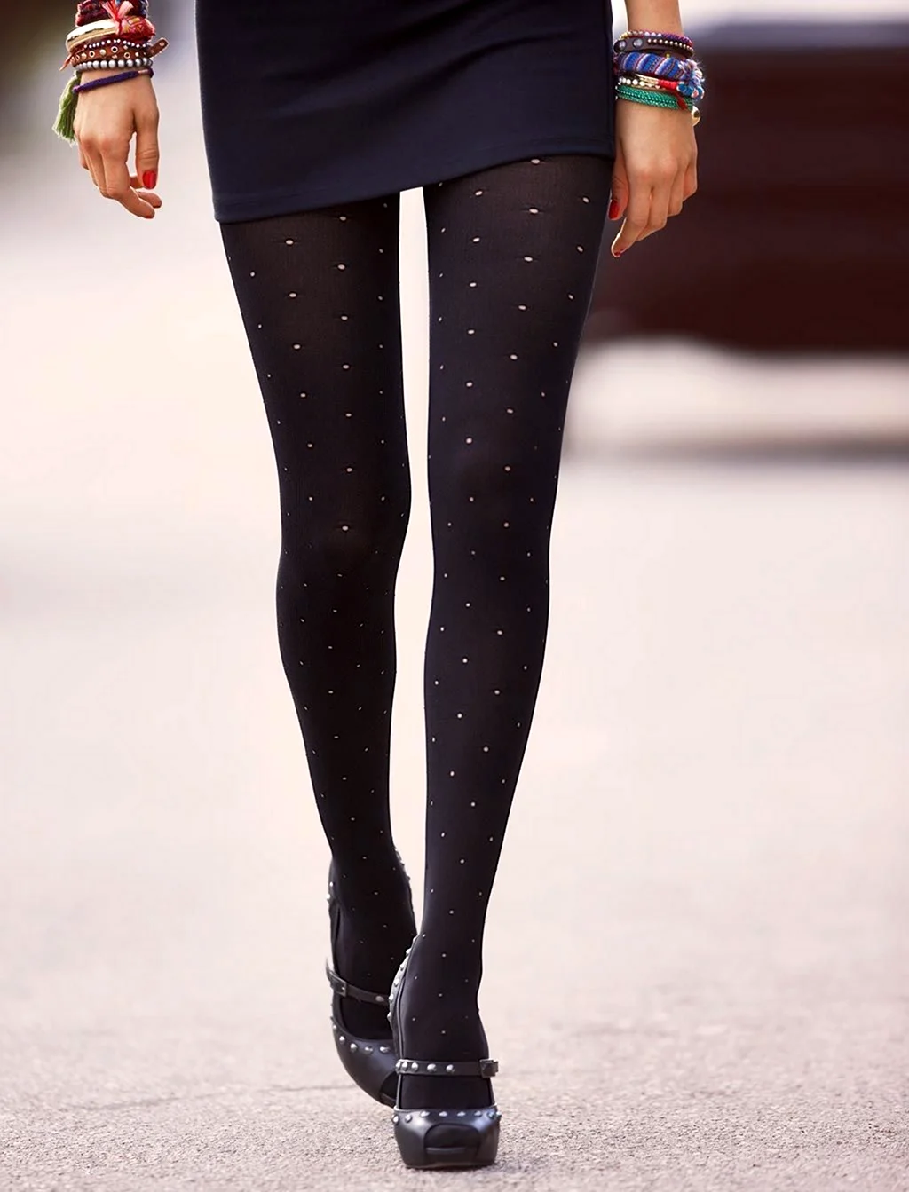 Колготки в горошек калзедония