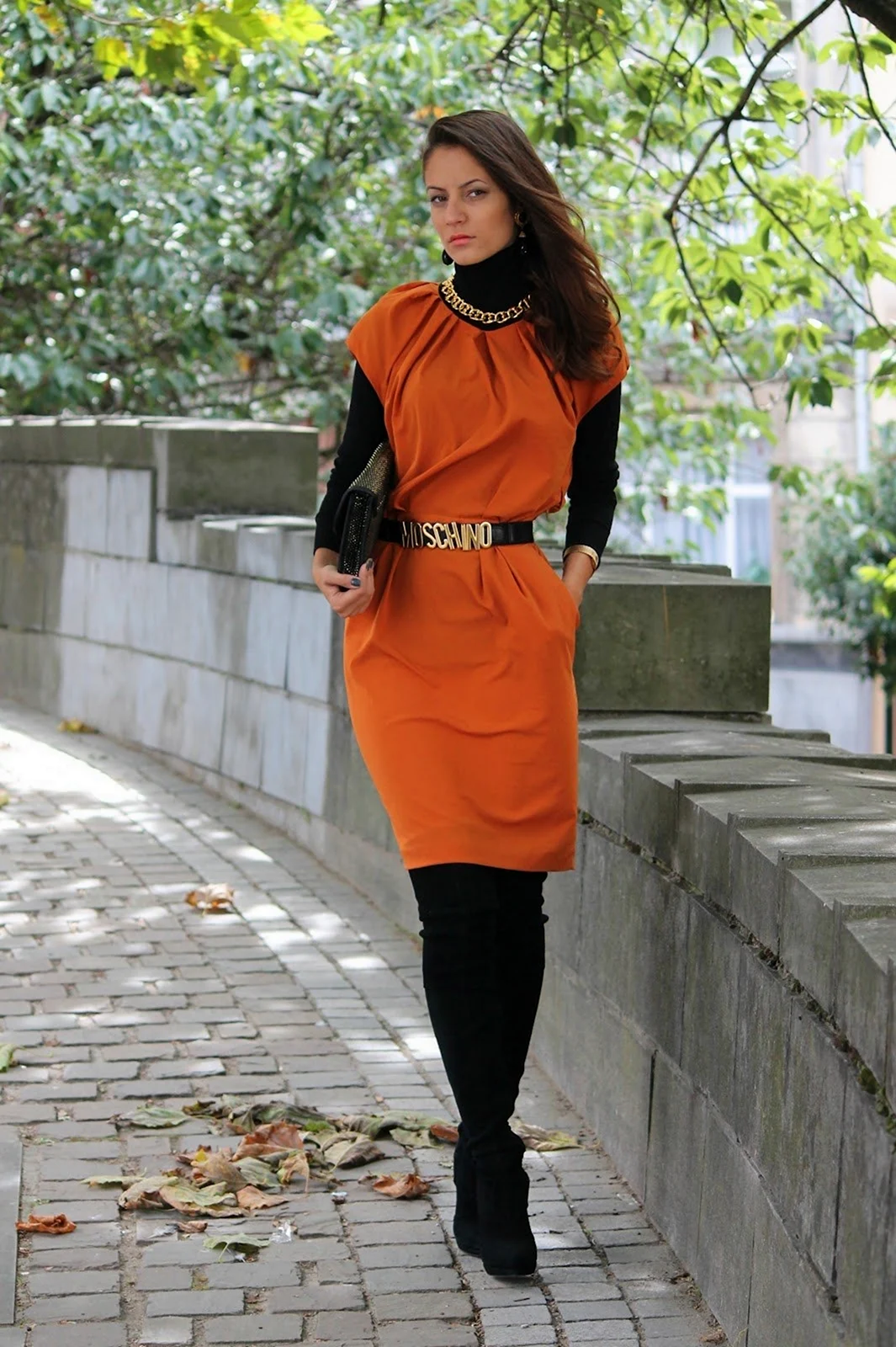 Платье поверх водолазки