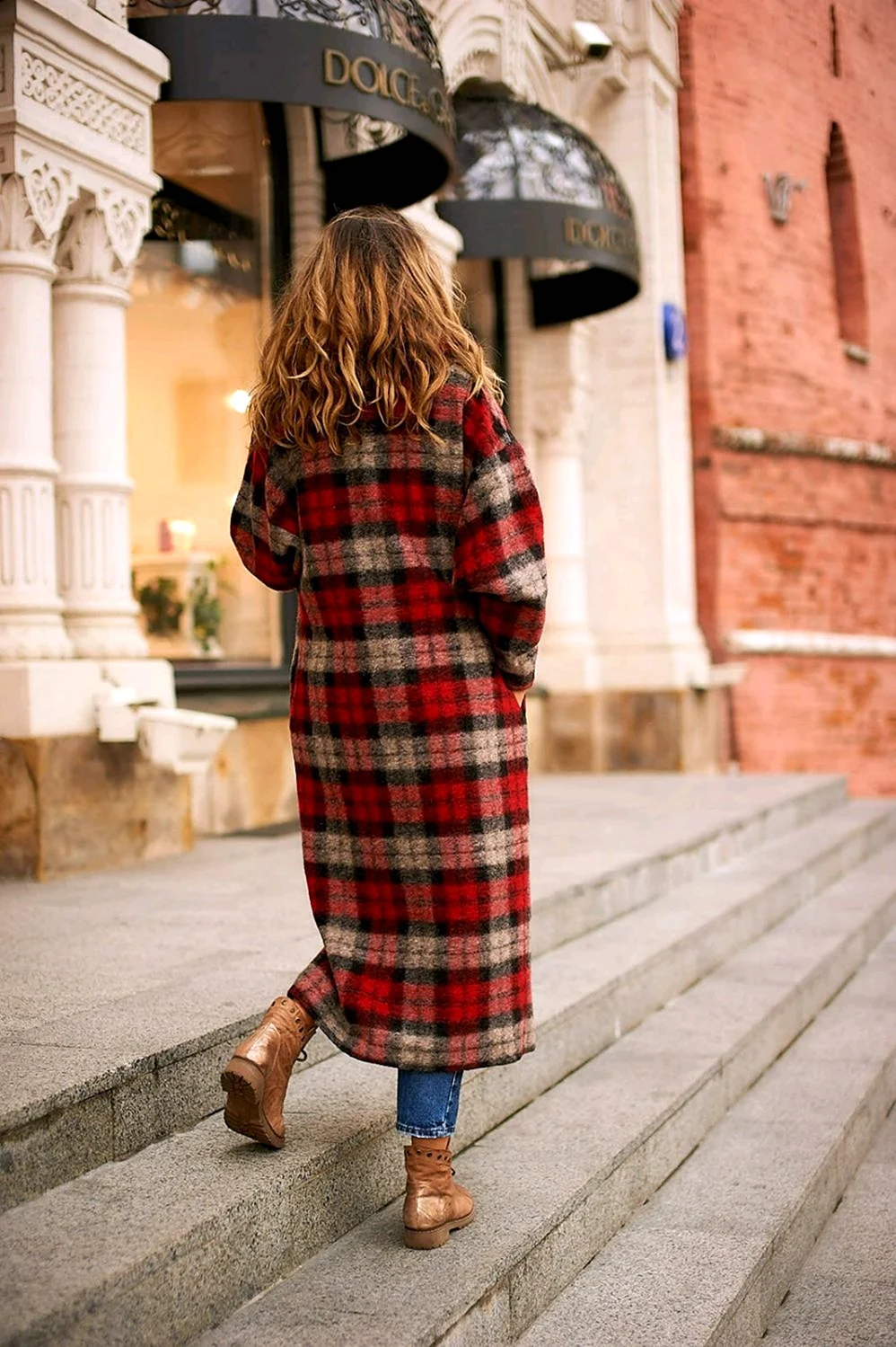 Пальто Oversize 2020 клетка