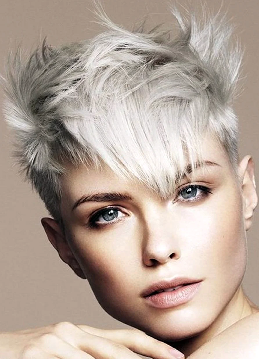 Пикси седой блонд