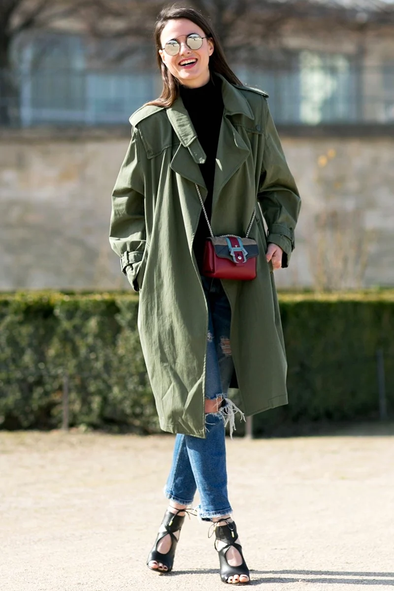 Парка милитари стрит стайл