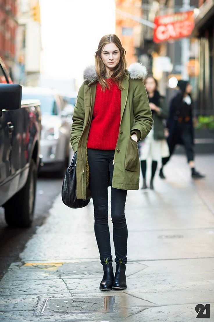 Сапоги Челси болотного цвета