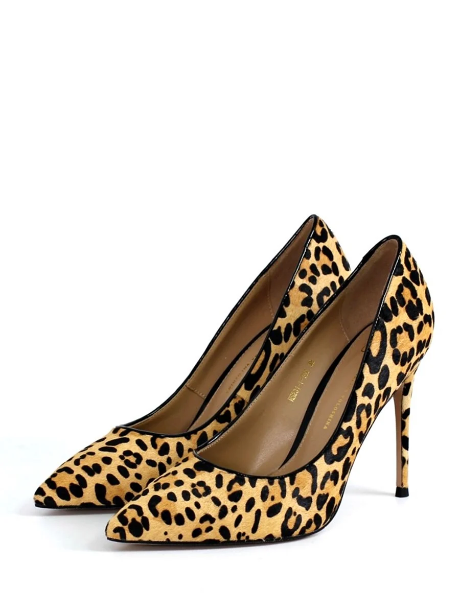 Леопардовые лодочки YSL