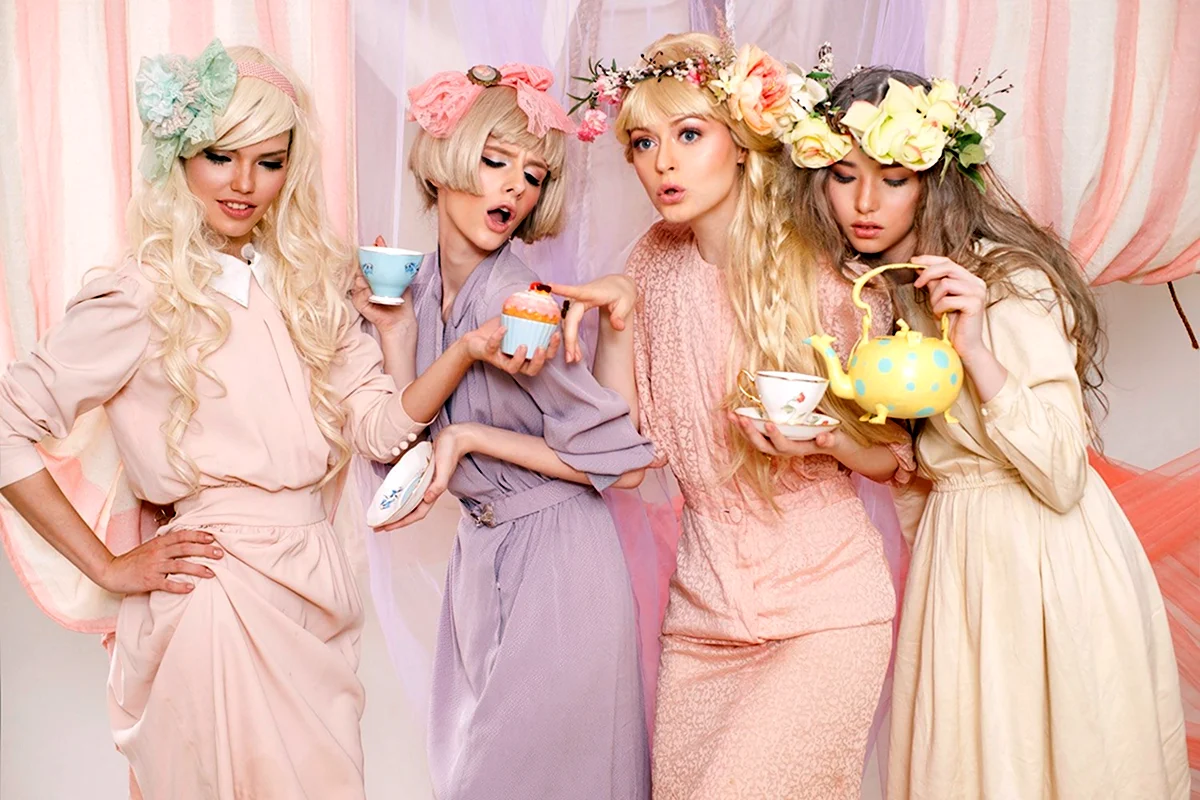 Девушка в пастельных тонах