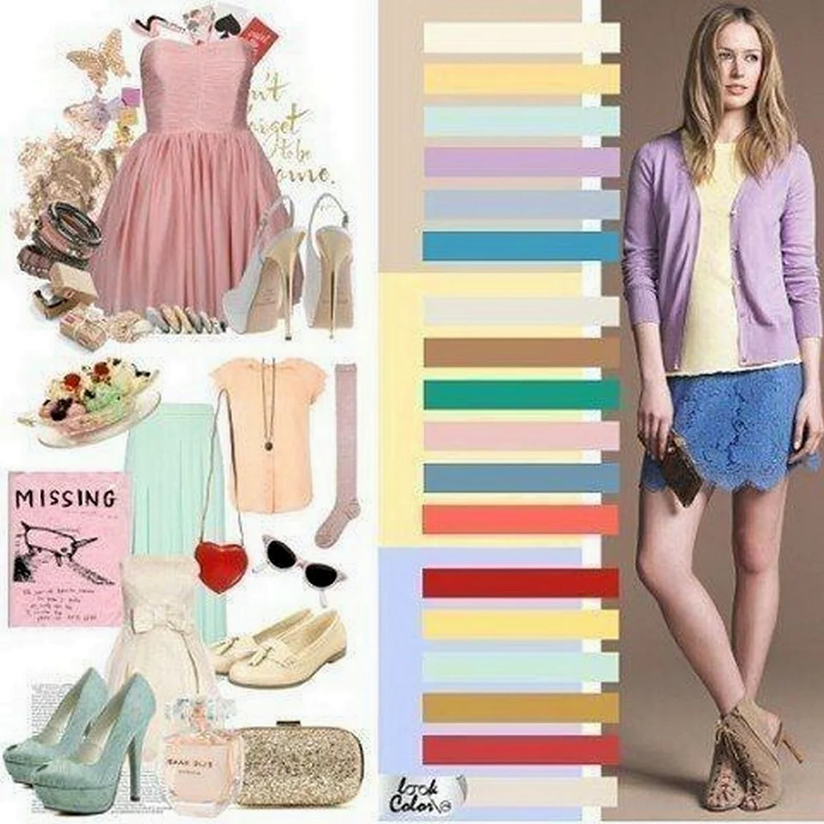 Стиль сочетание цветов в одежде