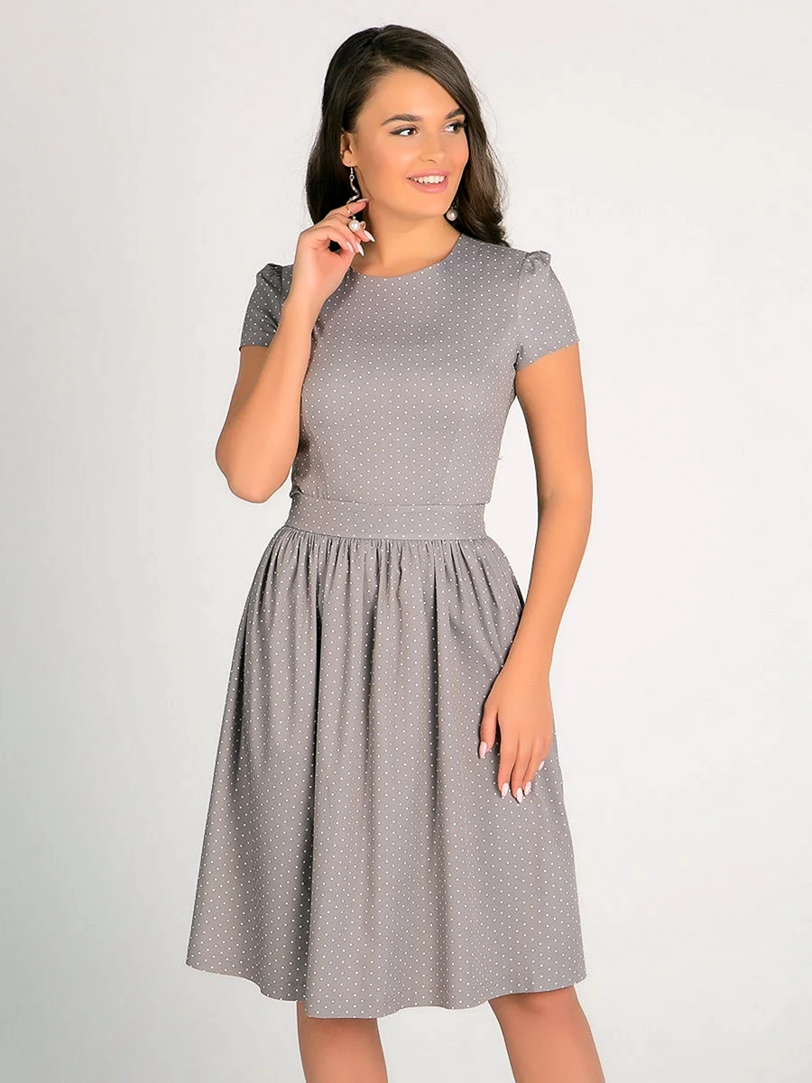 Платье отрезное по талии