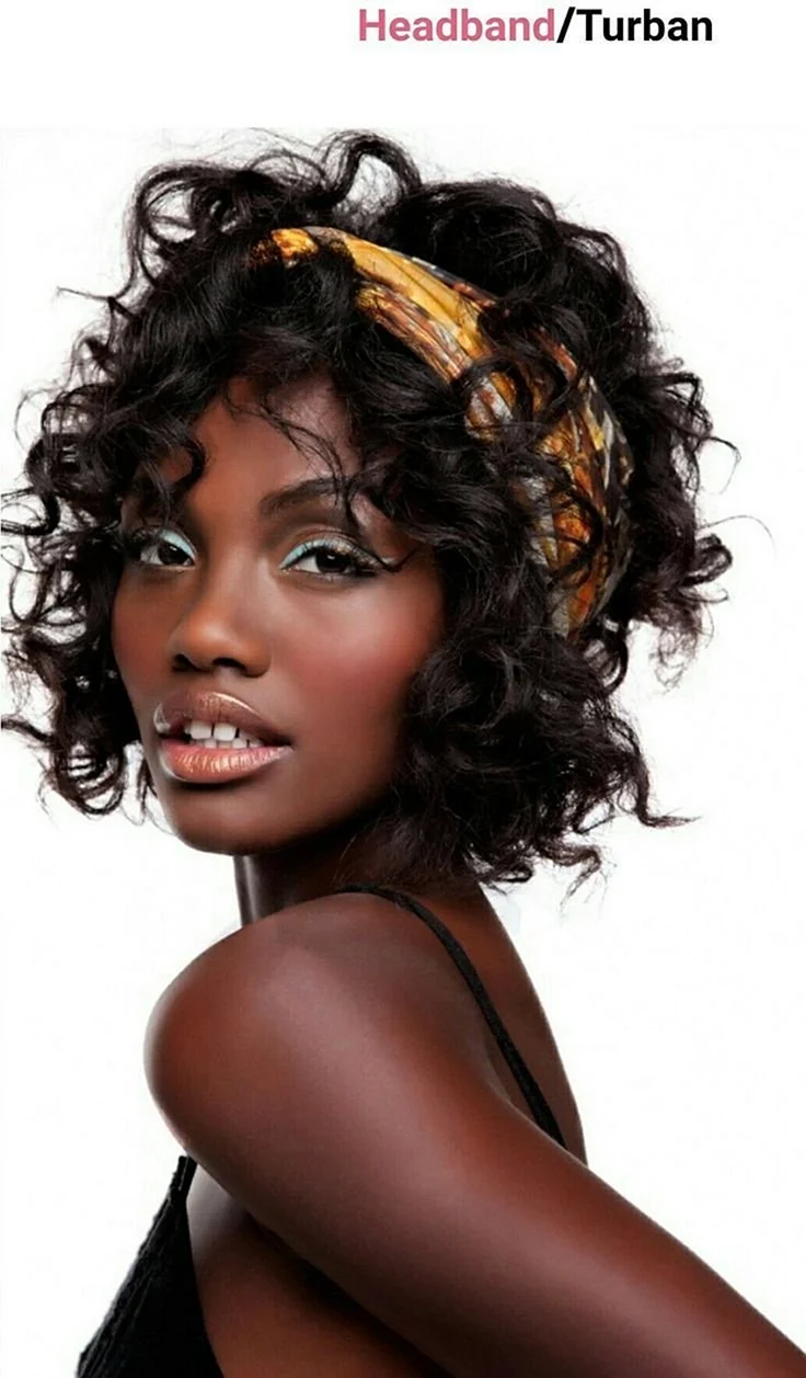 Ободок на кудрявые волосы