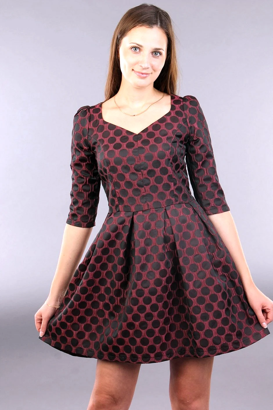 Платье отрезное по талии