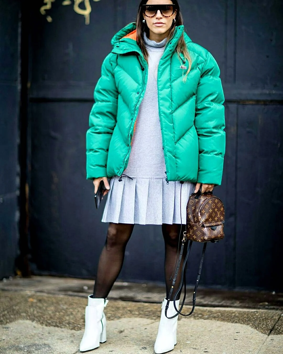 Пуховик оверсайз стрит стайл