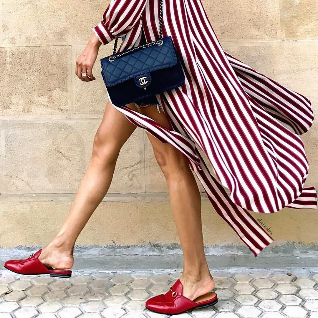 Street Style мюли Gucci