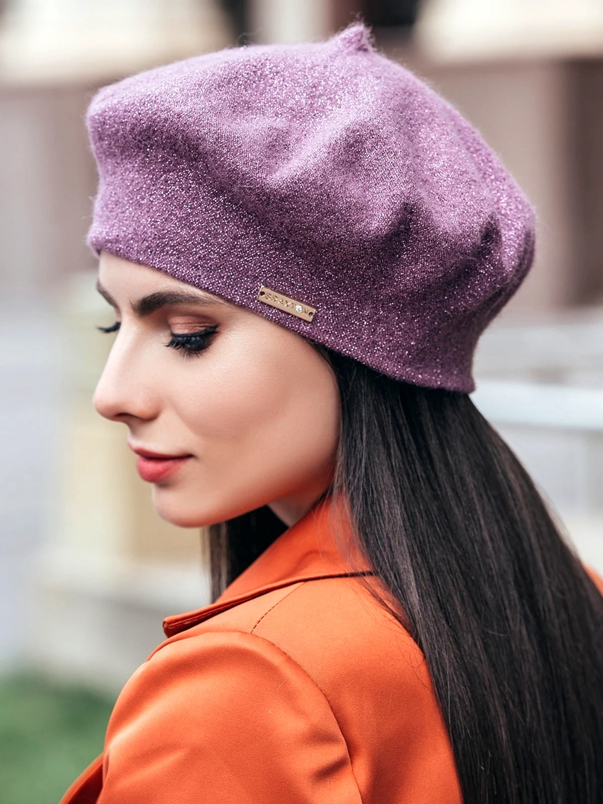 Фиолетовая шапка