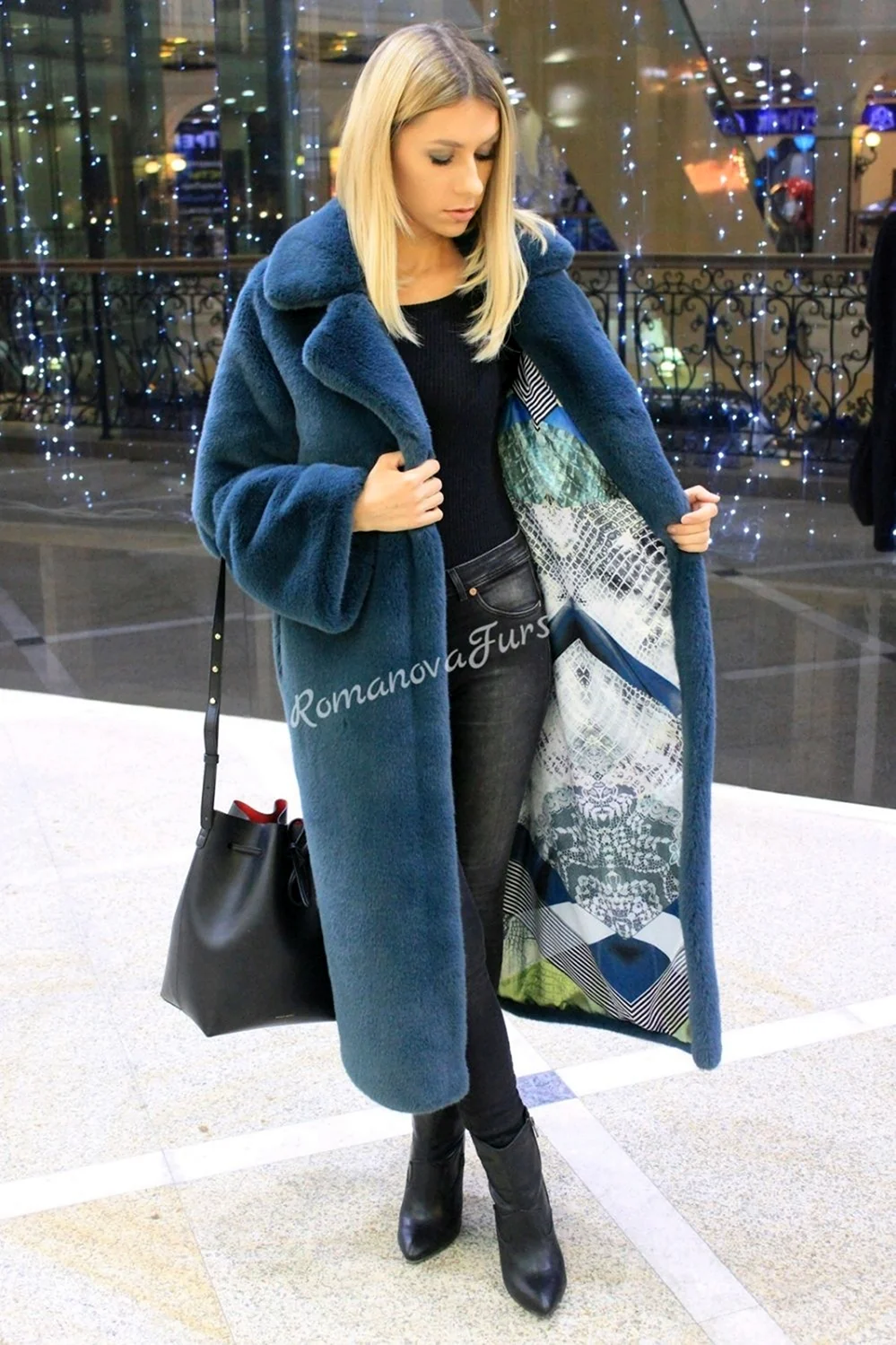 Пальто искусственный мех