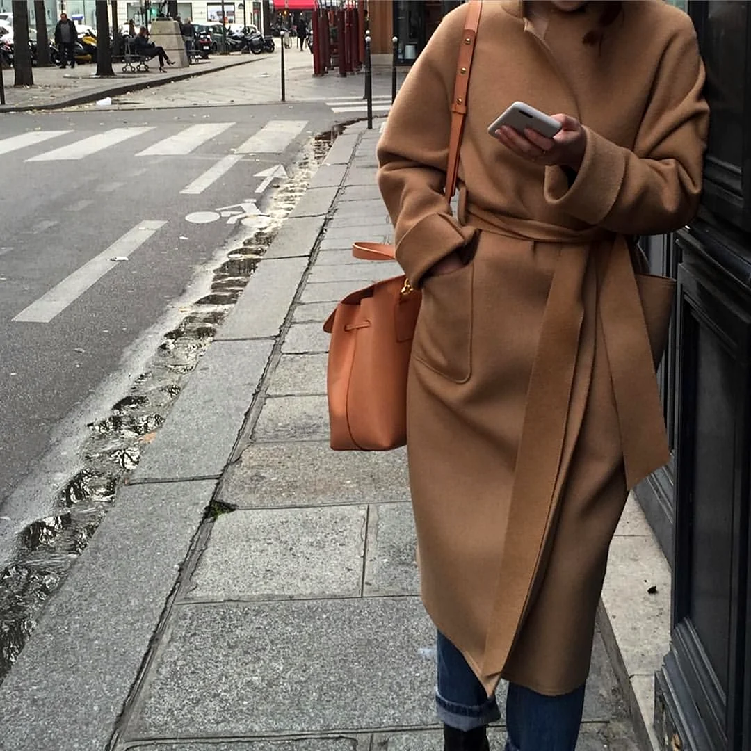 Пальто кэмел Хромченко