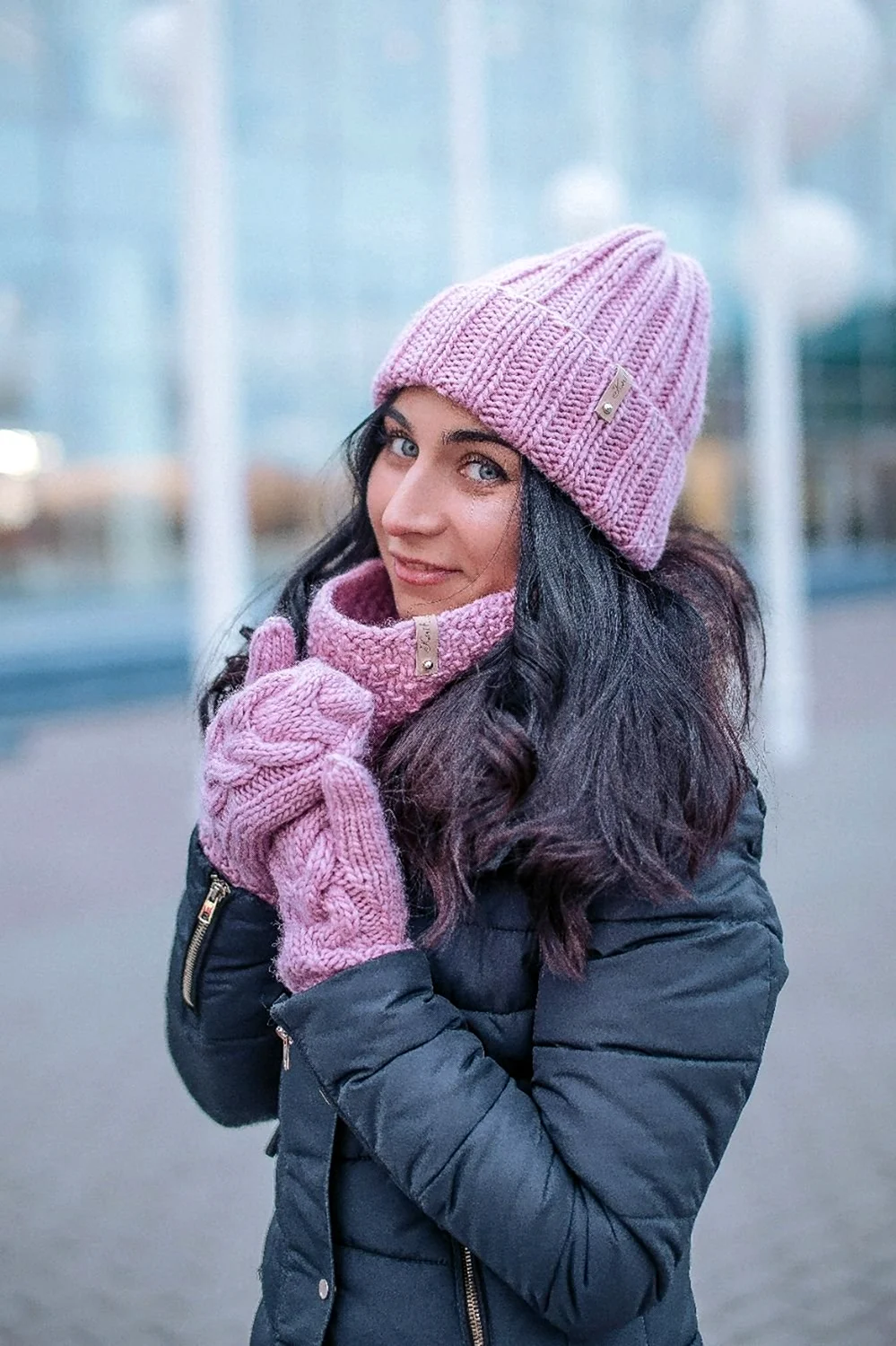 Шапка Леа сиреневый