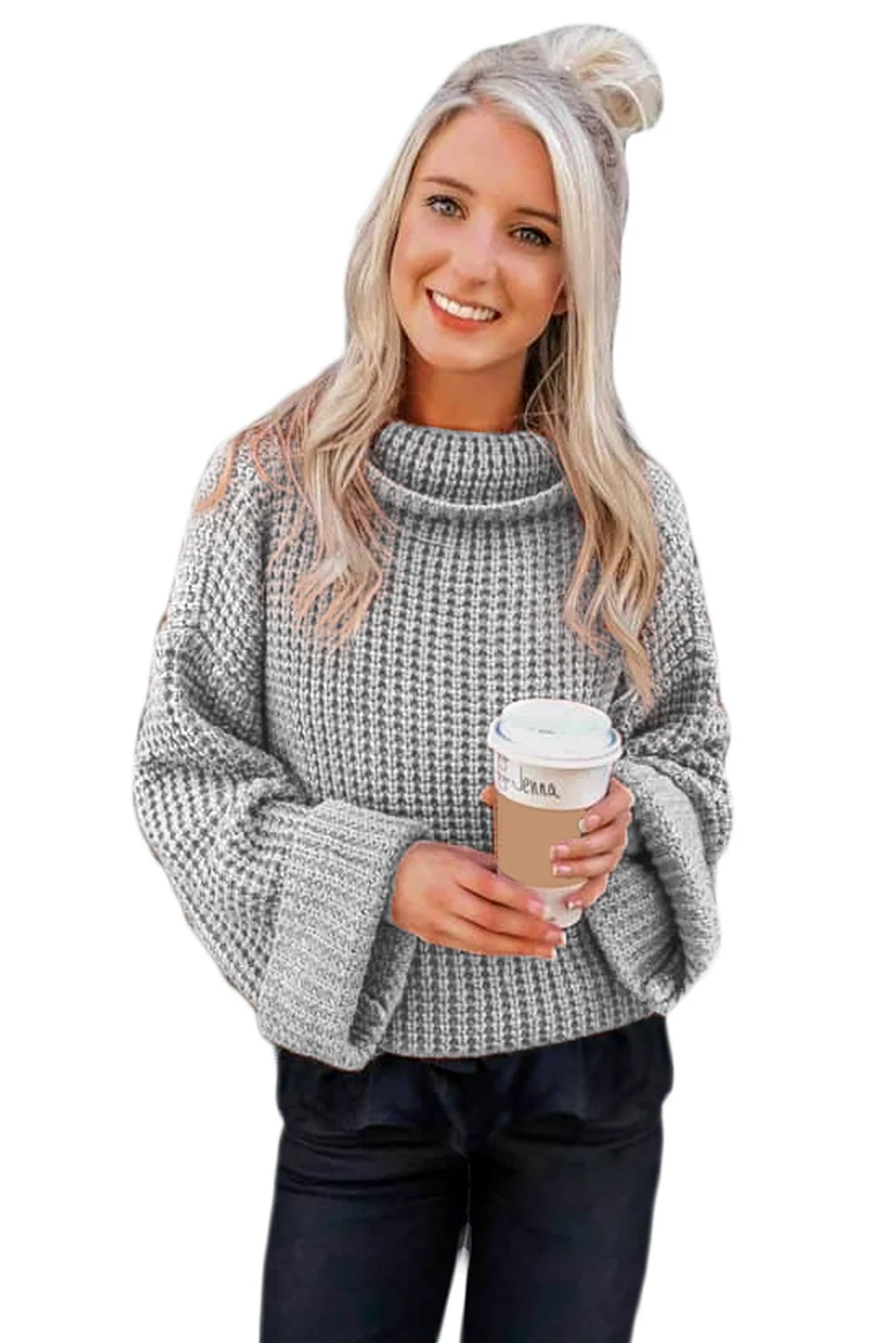 Кофта крупной вязки