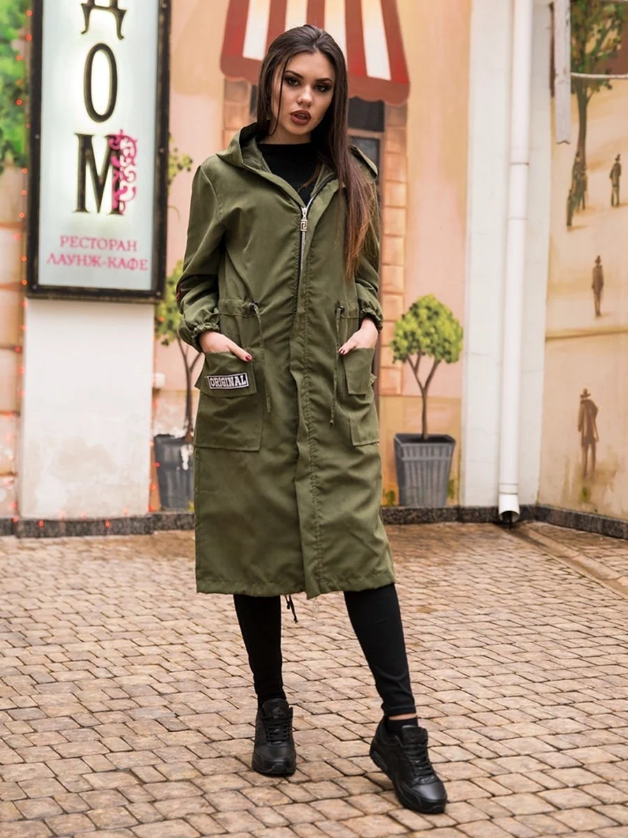 Парка удлиненная женская