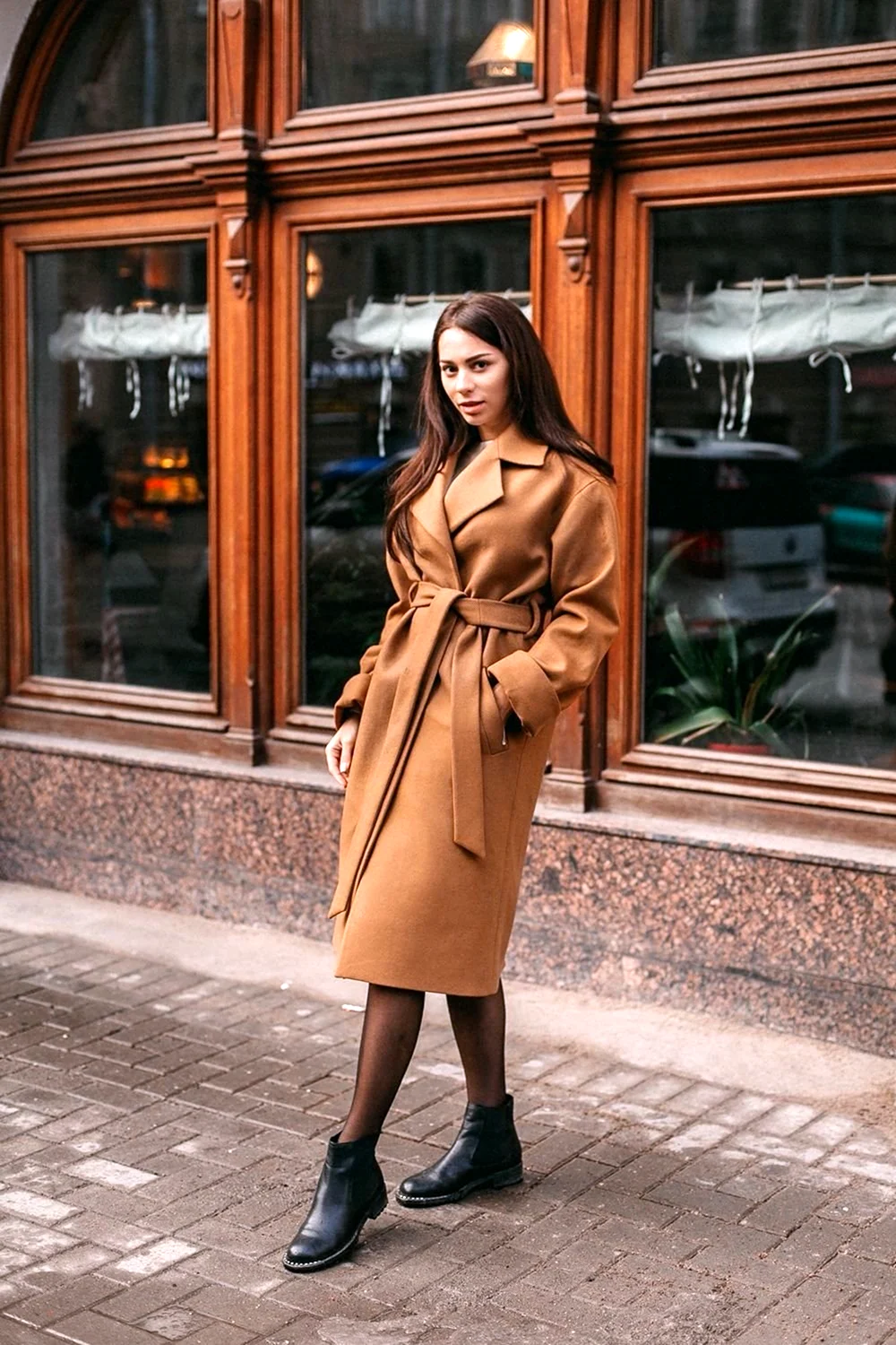 Пальто 2020 кэмел
