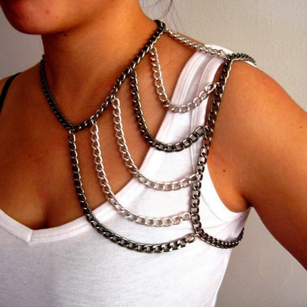 Украшения из цепочек