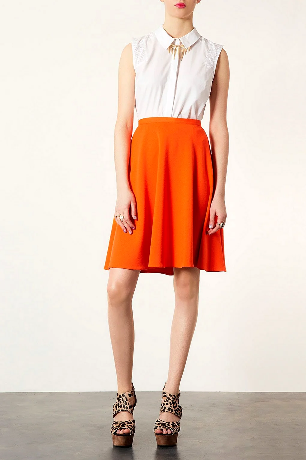 Оранжевая юбка