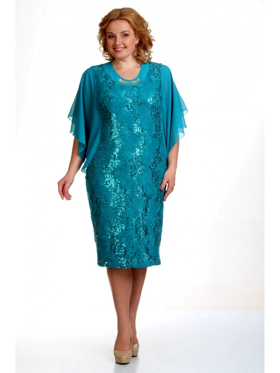 Нарядные платья для полных женщин