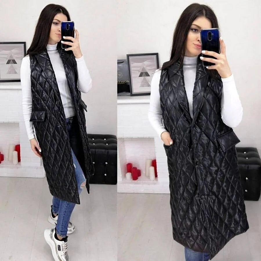 Садовод жилетки женские длинные