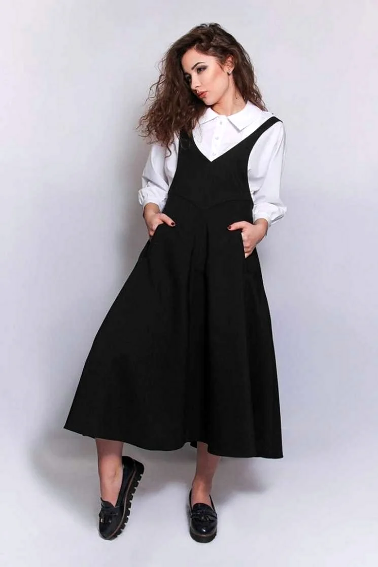 Сарафан черный