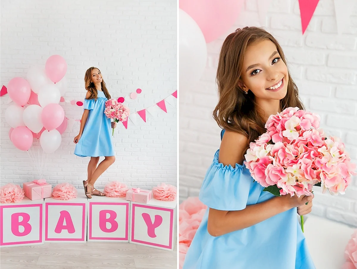 День рождения девочки в фотостудии
