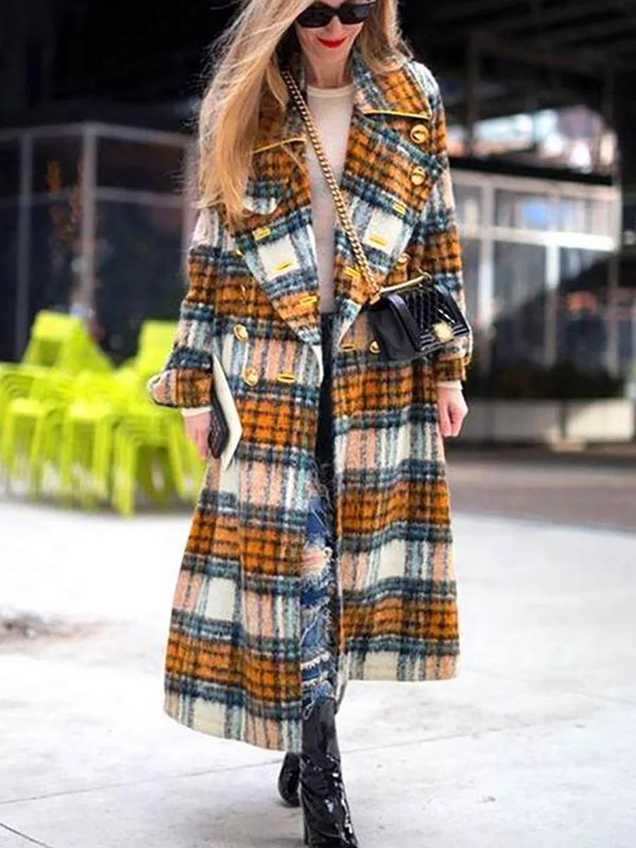 Пальто Oversize 2020 клетка