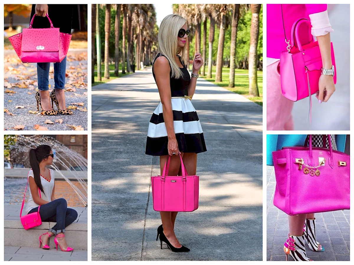 Розовые туфли и сумка