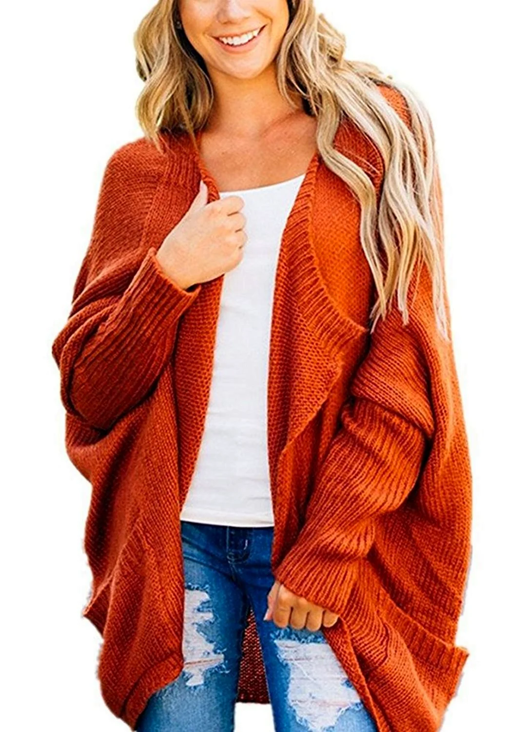 Кардиган без пуговиц