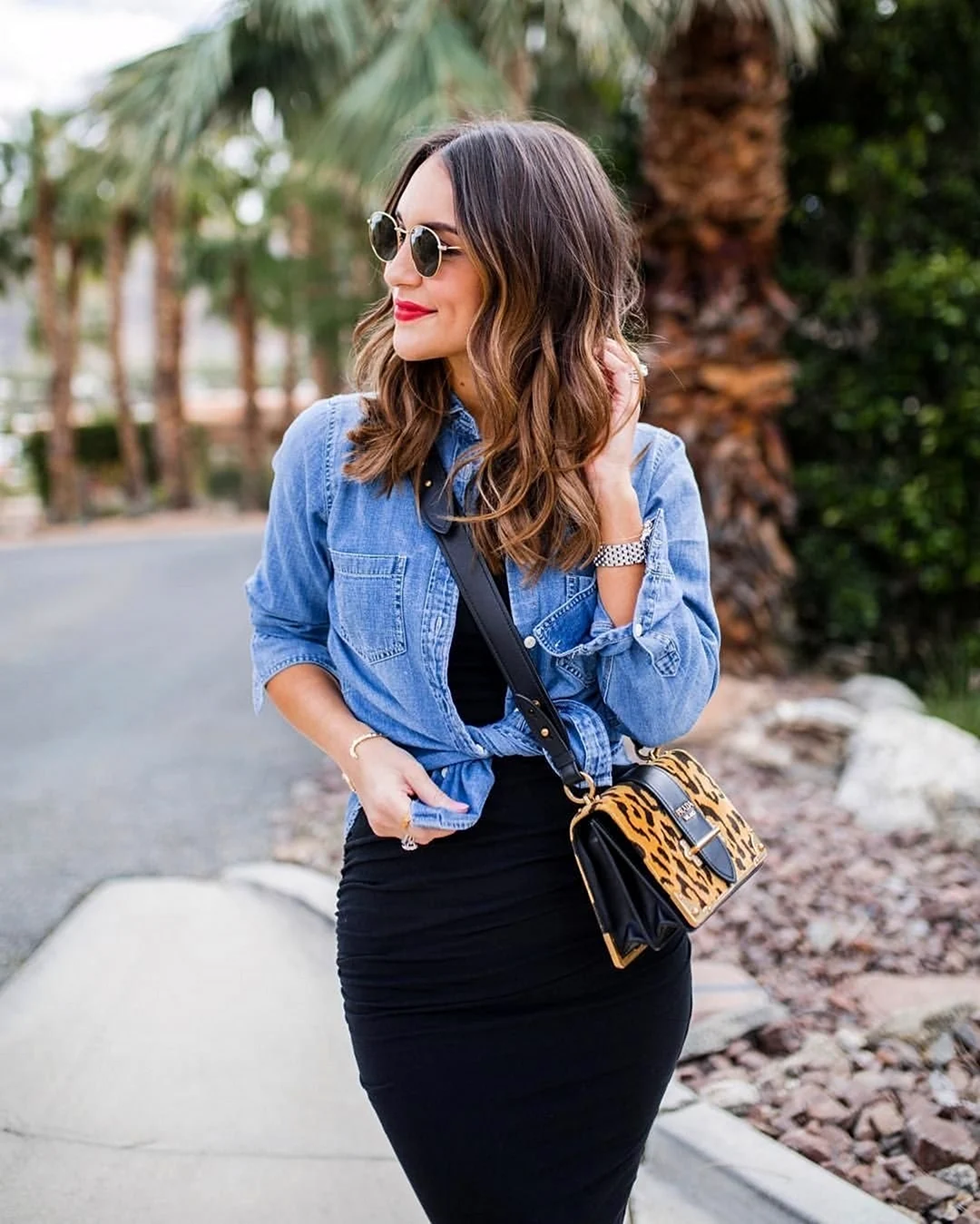 Образы с джинсовой рубашкой