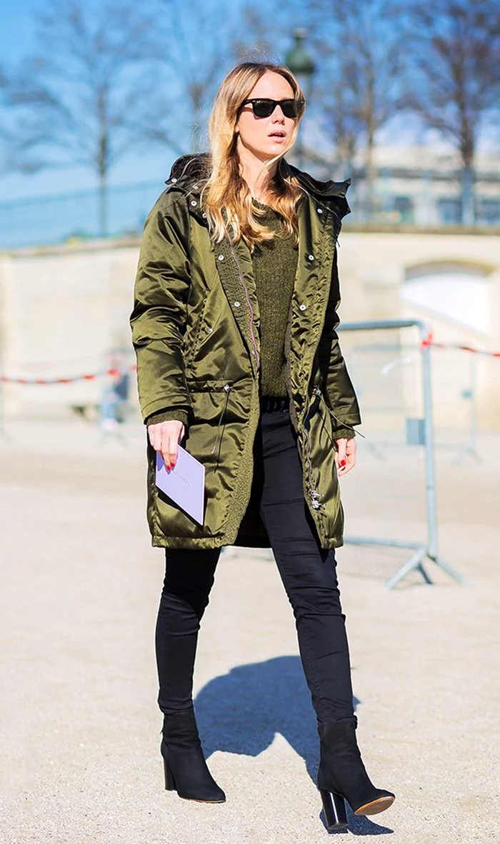 Парка милитари стрит стайл