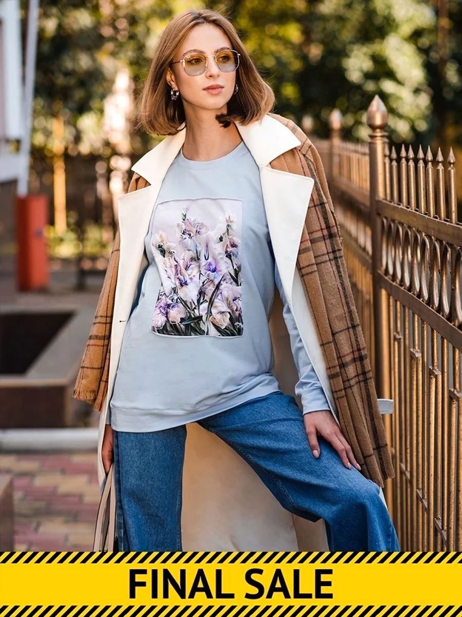 Удлиненный свитшот