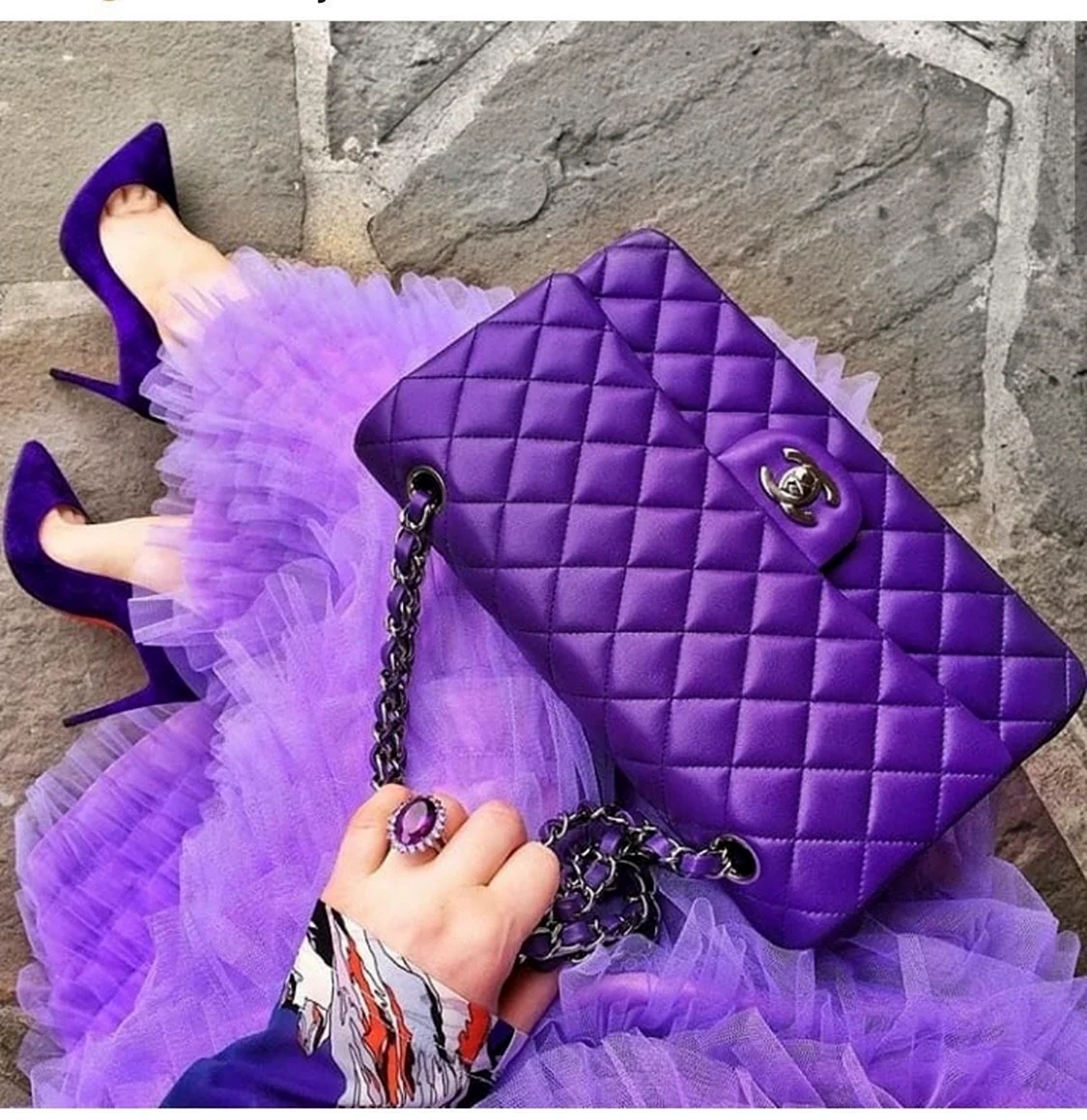 Сумка диор фиолетовая