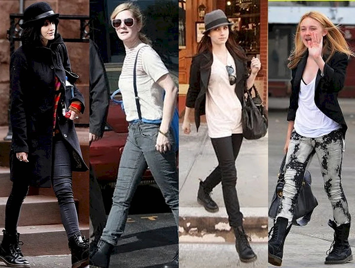 Джинсы под берцы женские