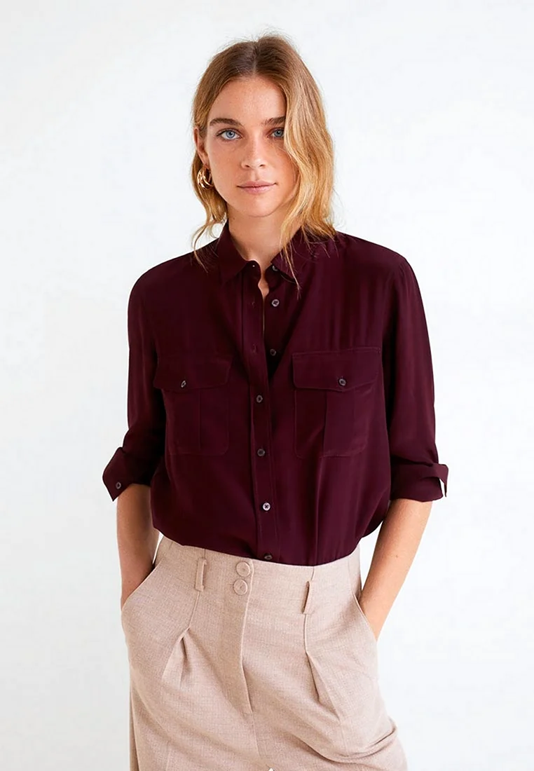 Рубашка женская манго оверсайз