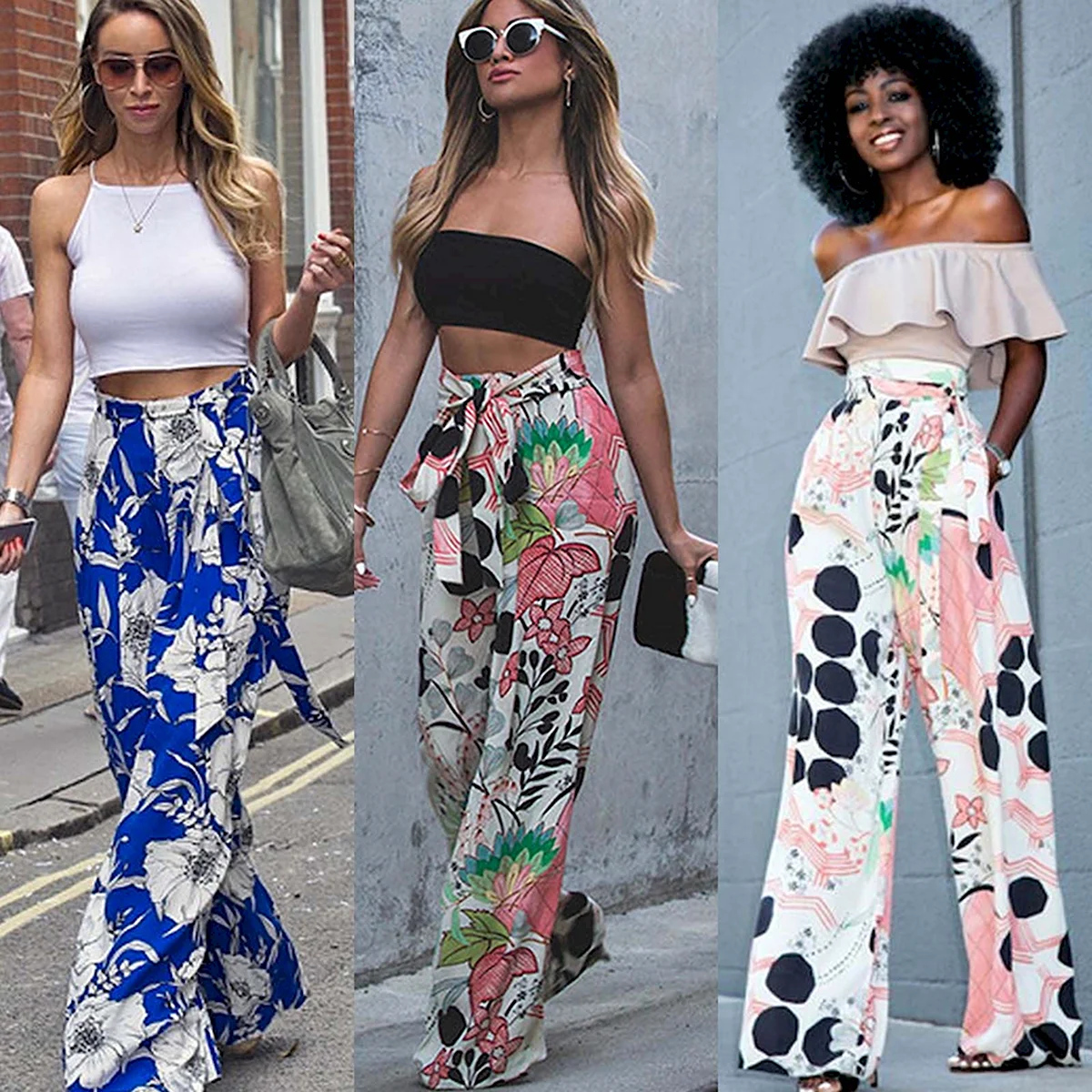 Брюки палаццо лето