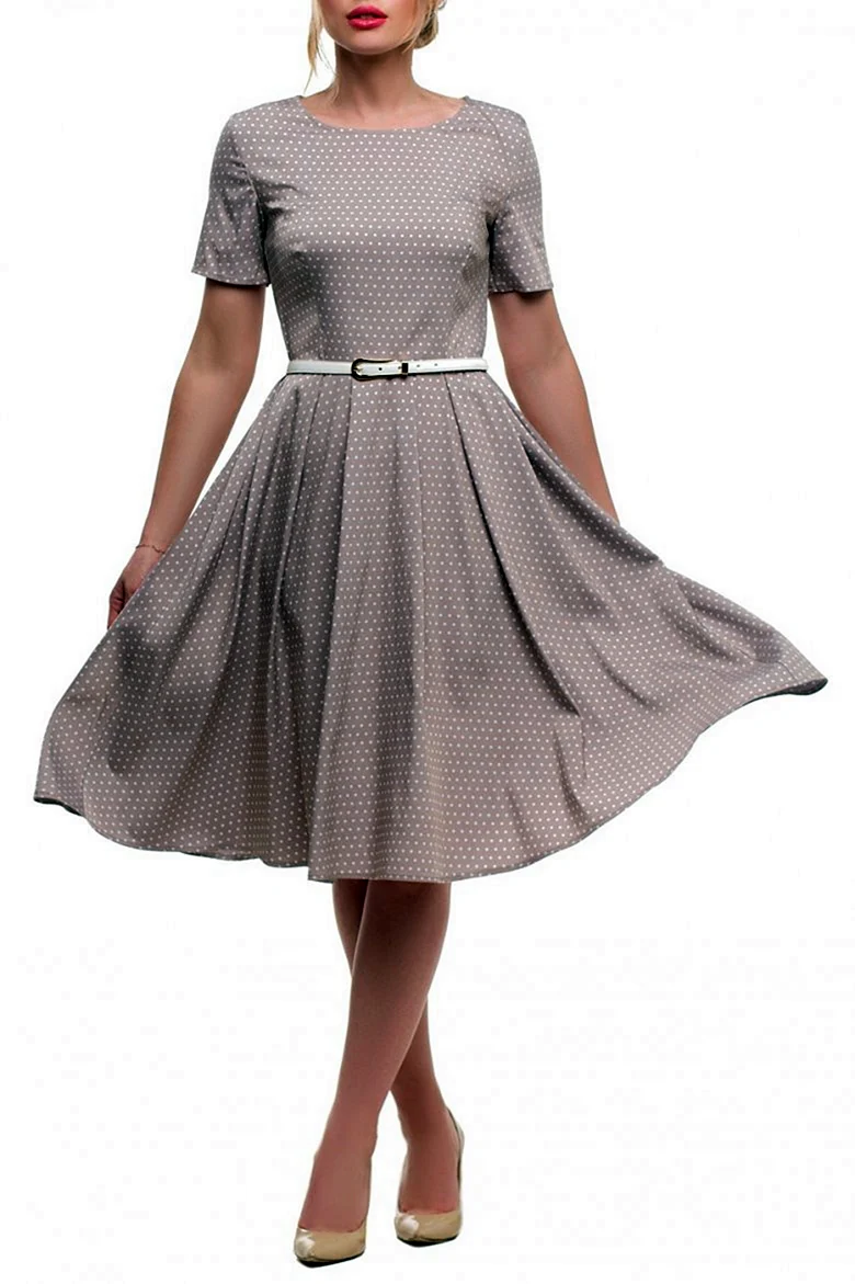 Платье расклешенное от талии