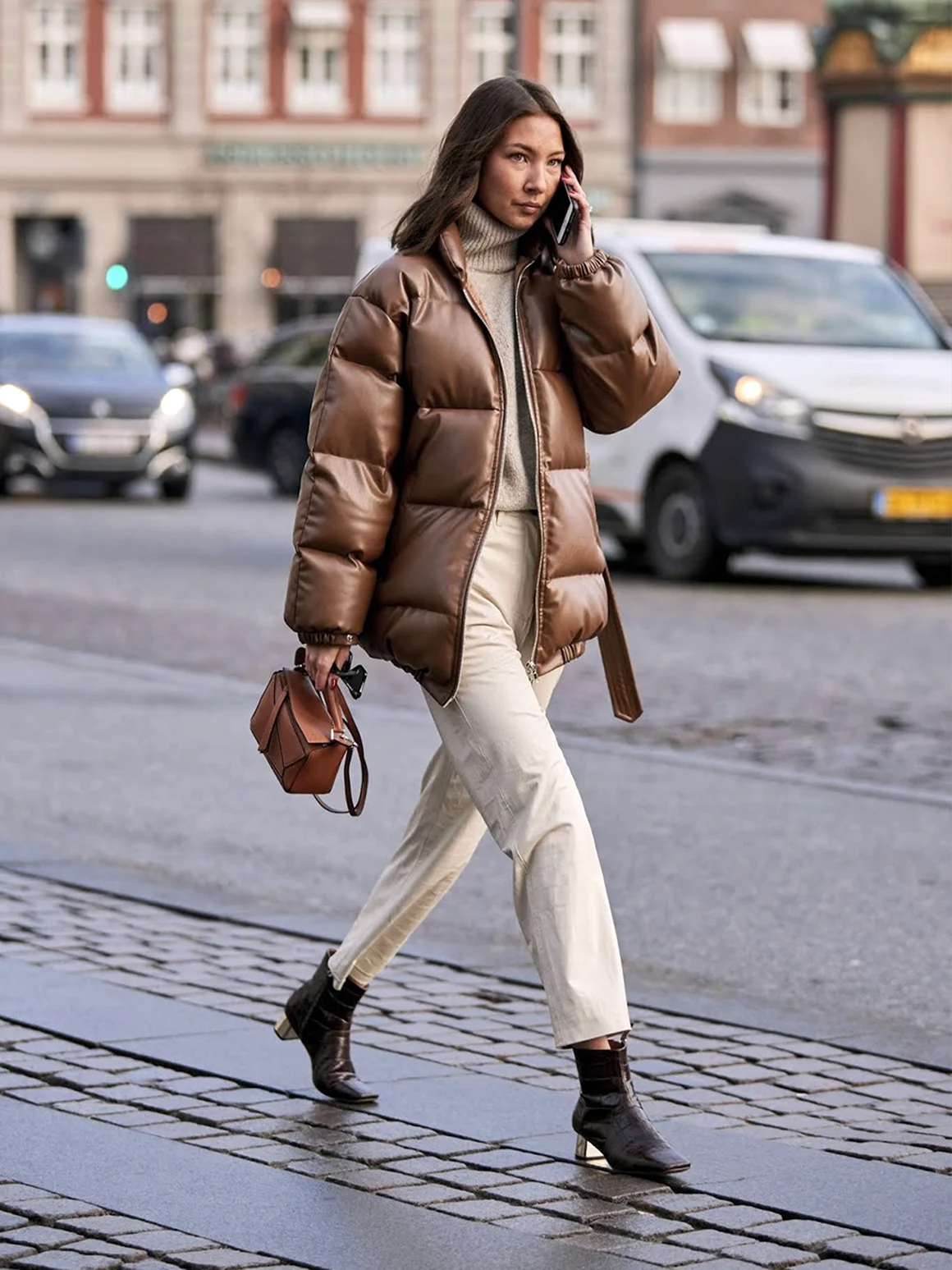 Пуховик оверсайз стрит стайл 2020