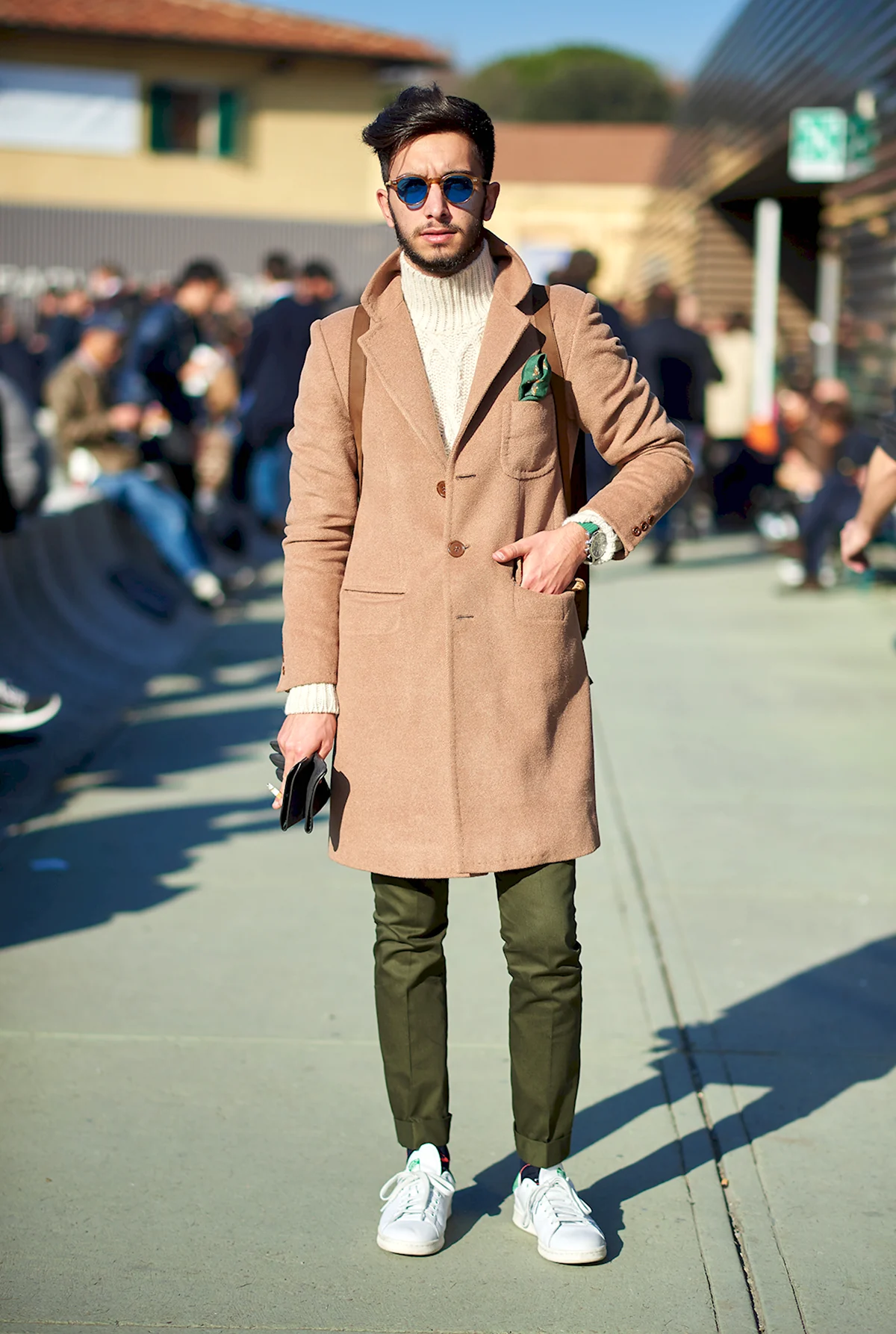 Мужское пальто Camel Street Style