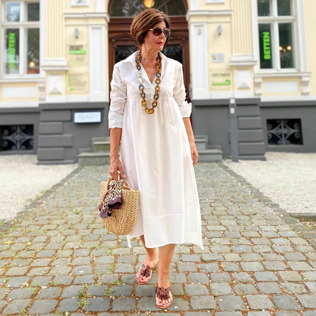 Стильные летние платья для женщин за 40