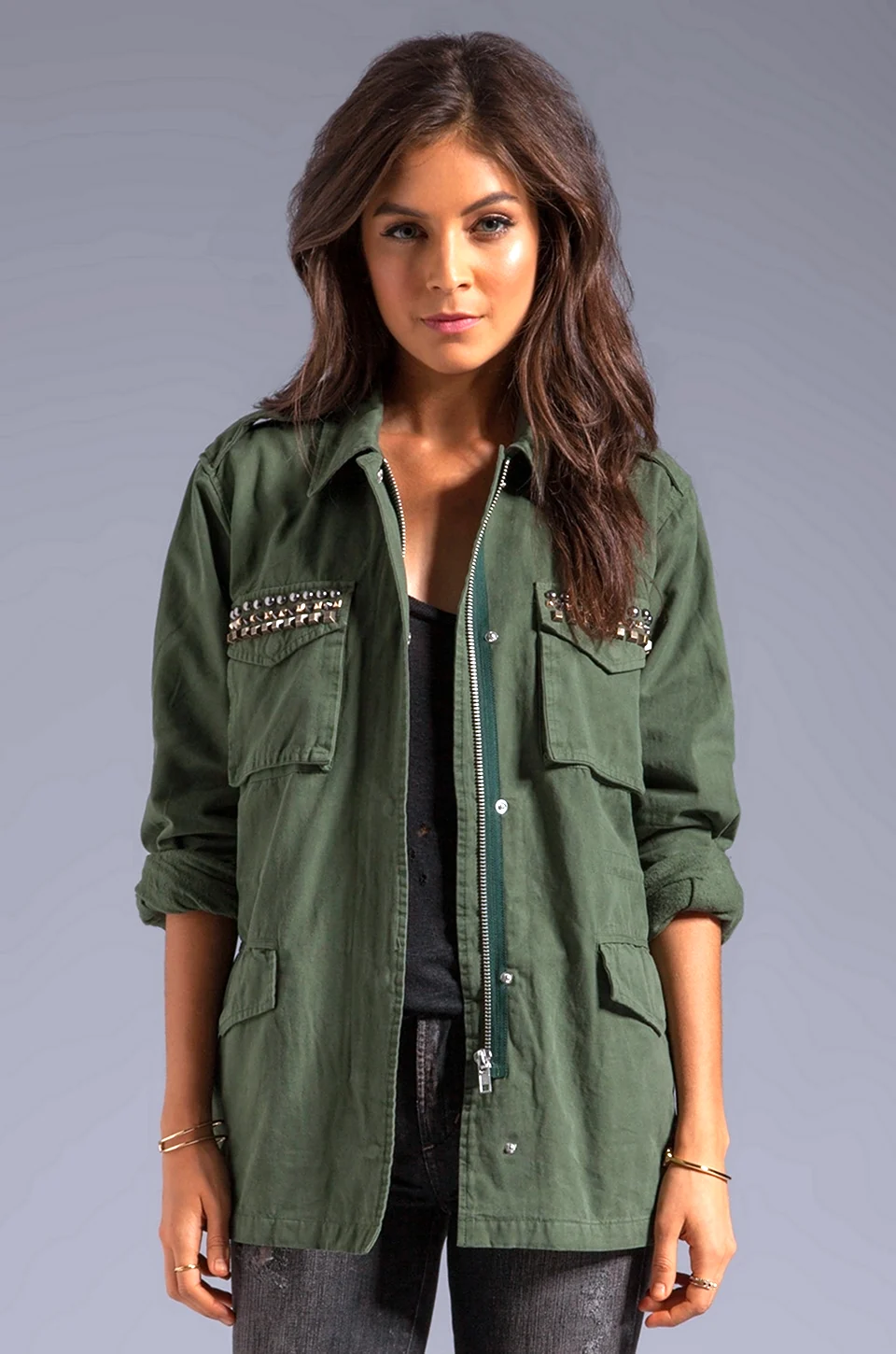 Zara джинсовая куртка хаки