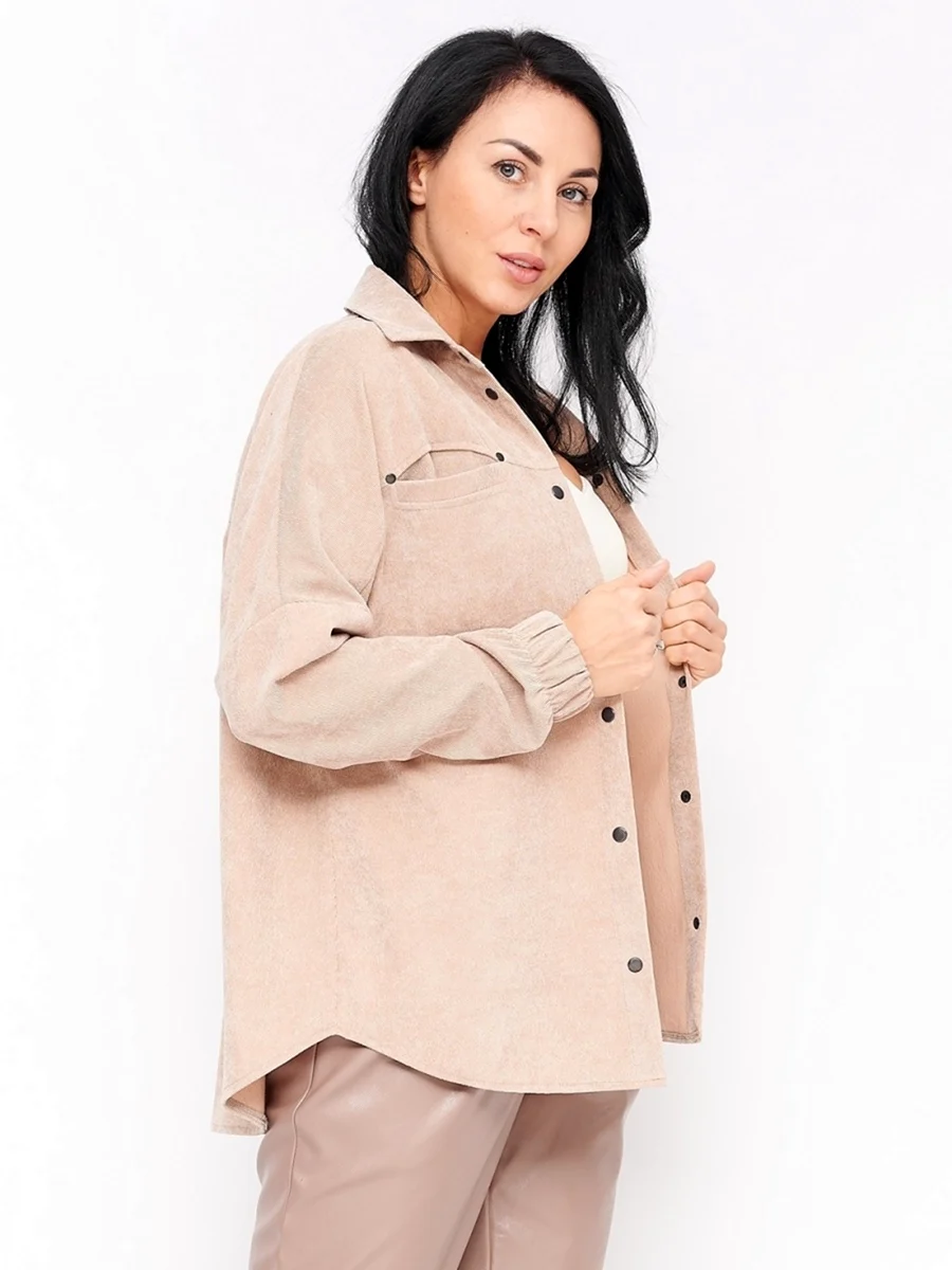 Вельветовая рубашка женская оверсайз