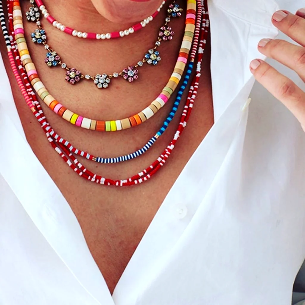 Модные бусы из бисера