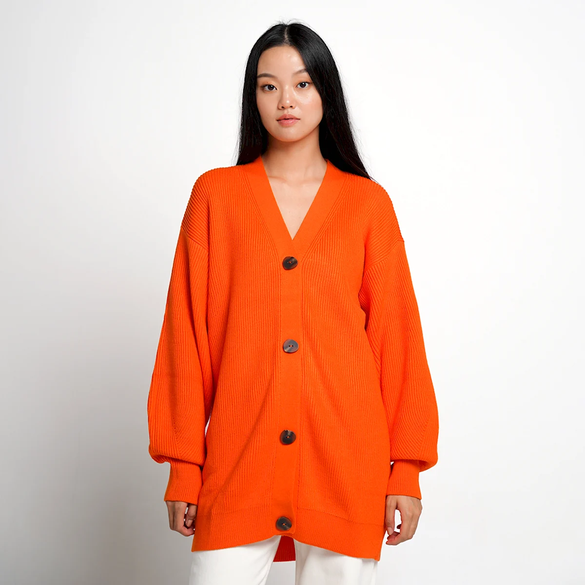 Оранжевый кардиган TOPTOP